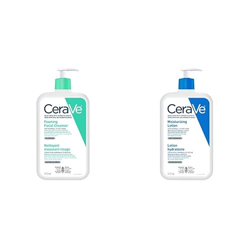 CeraVe Foaming Face Cleanser and Daily Moisturizing Lotion Bundle - BUNDLE - Foaming Cleasner & Daily Lotion - BUNDLE