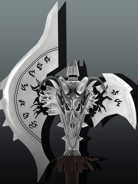 WOW Shadowmourne Replica 1:1 Warcraft Metal Axe | EpicSwords.com