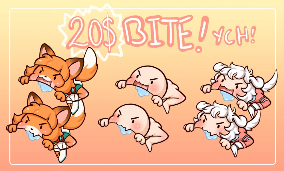 BITE! YCH by showeezamoh (@showeezamoh)