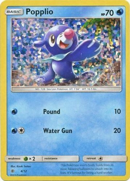 Popplio - 4/12 - Holo - McDonald's Promo 2017 PL/MP, English Pokemon McDonald's 