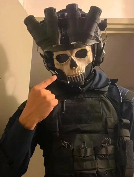 COD Ghost Mask Call Of Duty Modern Warfare Ghost Skull Mask Operator Ghost Mask COD MW2 Airsoft and Cosplay Mask