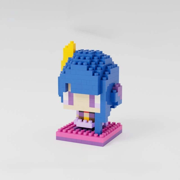 Chibi Genshin Impact Figure DIY Building Blocks Genshin Impact Desk Decor - Raiden Shogun