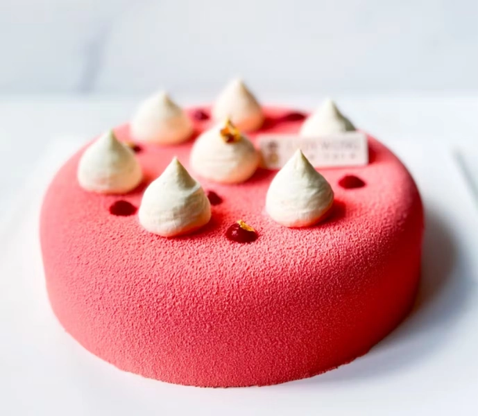 Strawberry Guava Entremet Cake