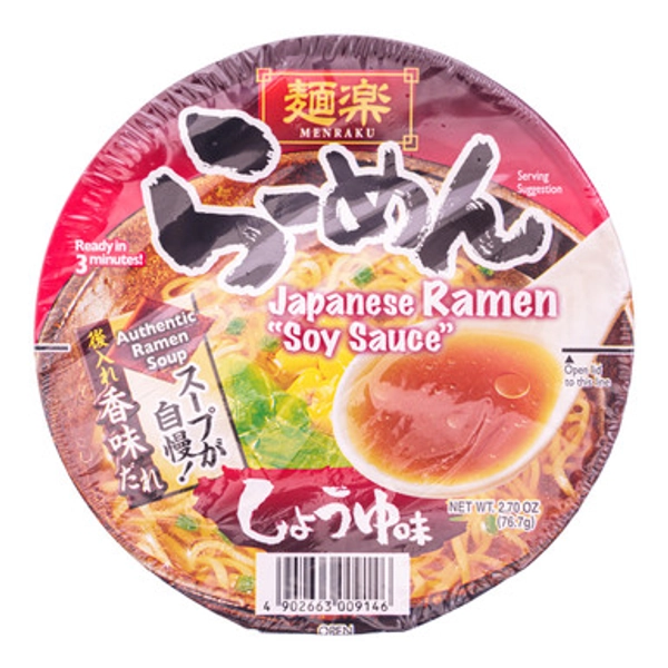 Hikari Menraku Japanese Soy Sauce Ramen - 76 g