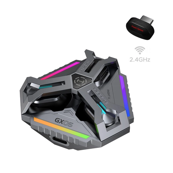 Fone TWS Gamer 2.4GHz com Hi-Res e LHDC GX05 EDIFIER - Cinza escuro
