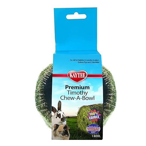 Kaytee Premium Timothy Hay Chew-A-Bowl for Rabbits