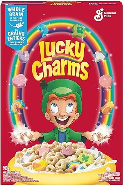American cereal - Lucky Charms Cereal with Marshmallows - 10.5oz (300g) Pack of 1