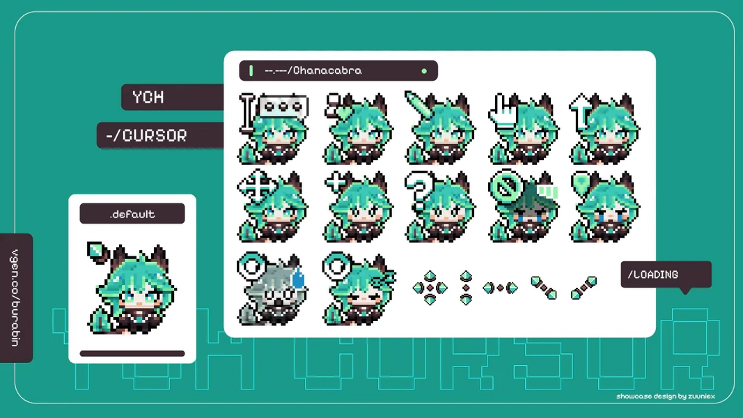 YCH bouncy pixel cursors by bura 💫 (@burabin)