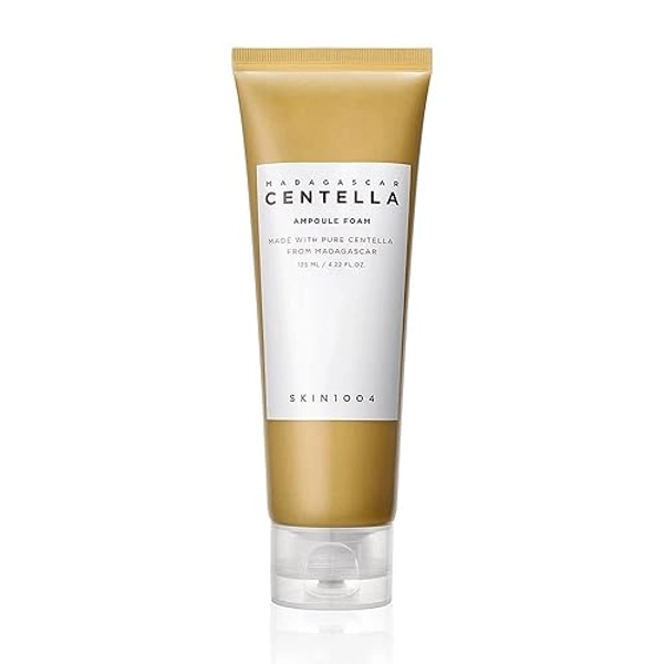 SKIN1004 Madagascar Centella - Ampolla de espuma de 125 ml | Limpiador de espuma de pH bajo | Soda natural en polvo de coco | Grado ECEE