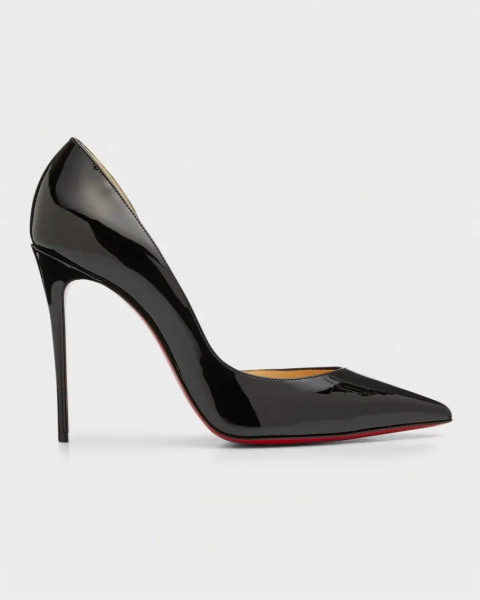 Iriza Patent Open-Side Red Sole Pump