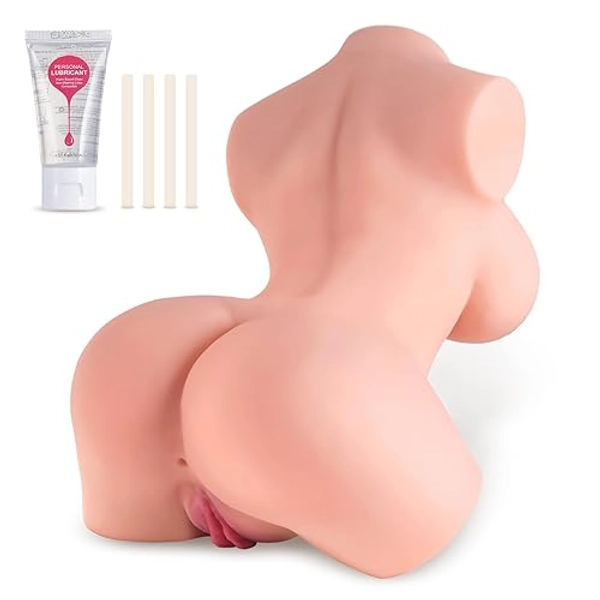 12LB Sex Doll Torso Male Masturbator - Pocket Pussy Silicone Doll with Realistic Vagina Anal Big Breasts, Realistic Female Torso Hands Free Male Masturbator, Adult Sex Toys, Pleasure for Men