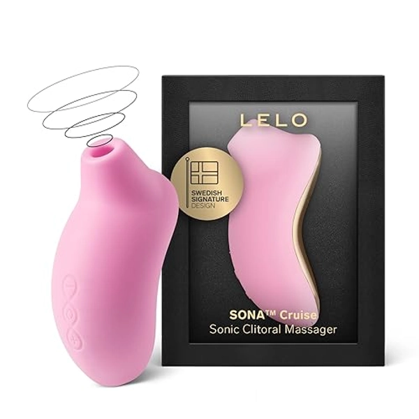 LELO SONA Cruise Suction Vibrator for Enhanced Pleasure, Waterproof and Rechargeable Clit Sucker Sex Toy for Women, Clitoris Stimulator, Pink