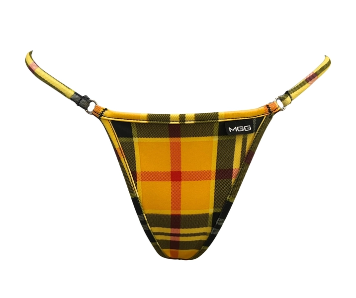 Clueless - Yellow Plaid - Mini Bikini Bottom - Micro Gigi