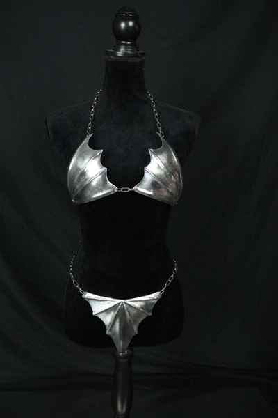 Eclipse Fluted Bat Armor Bikini Set