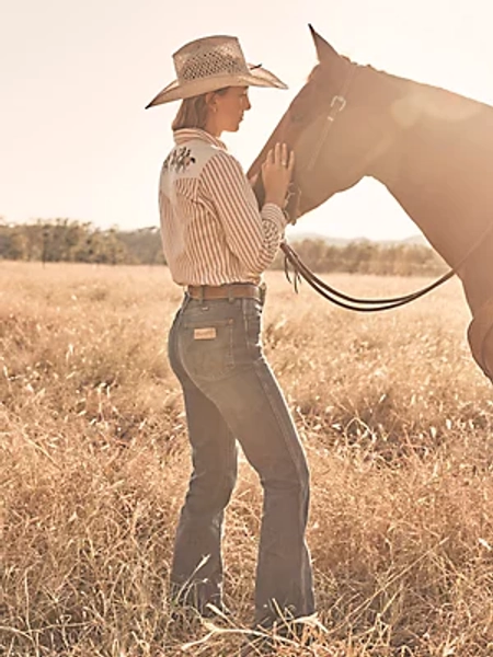 Women's Wrangler Retro® Bailey High Rise Trouser Jean | Women's JEANS | Wrangler®