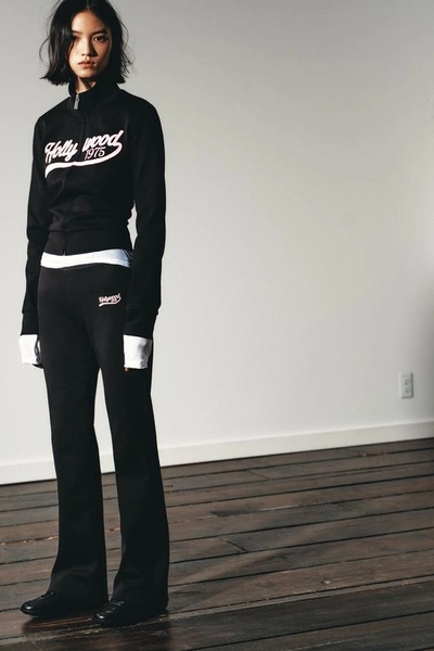 TEXT ZIP-UP SWEATSHIRT