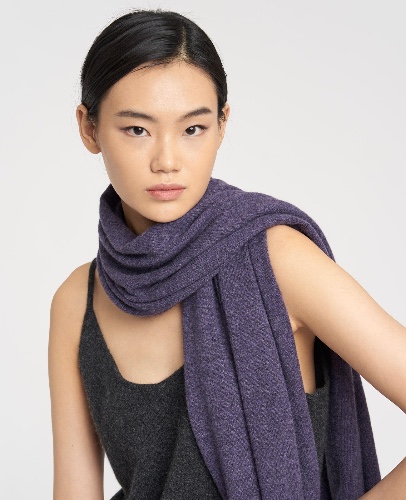 Cashmere Blanket Scarf | Smokey Purple / One Size