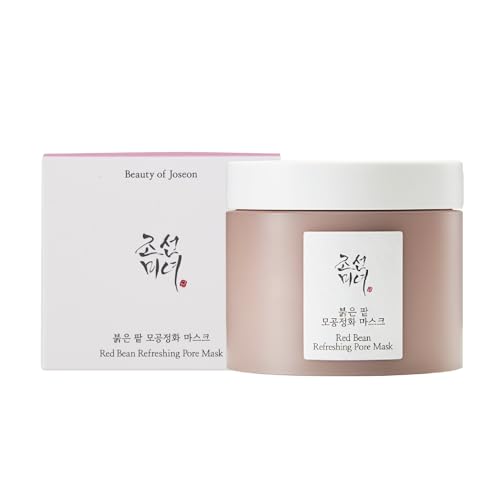 Beauty of Joseon Red Bean Pore Refreshing Mask Mud Cream Hydrating Wash Off Pack, Pore Cleansing Exfoliator, Korean Skin Care for Men and Women 140ml, 4.73 fl.oz