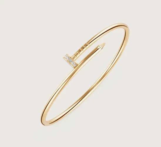 Juste un Clou bracelet, small model, diamonds