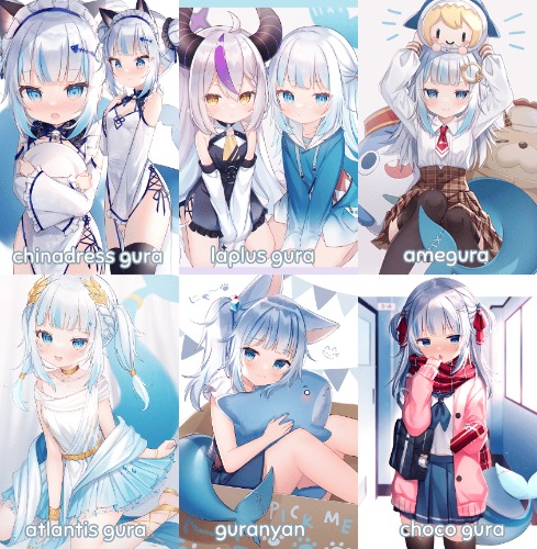 preorder Gawr Gura - 11" x 17" Large Posters