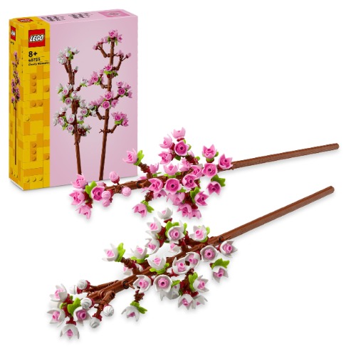 LEGO Icons Kersenbloesems, Bouwbare Kunstbloemen Bureau Accessoire Decoratie voor Creatieve Kinderen, Bloemen Cadeau voor Meisjes en Jongens vanaf 8 Jaar 40725