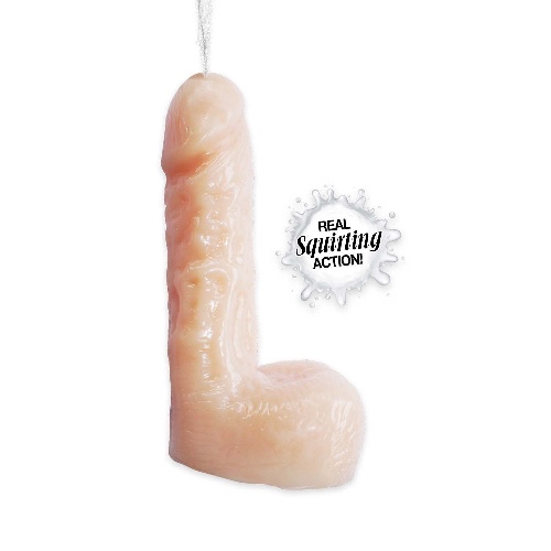 Natural Realskin Squirting Dildo - 6 Inch - Vanilla | Default Title