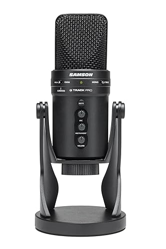 Samson G-Track Pro Professional USB Condenser Microphone with Audio Interface - Studio Microphone