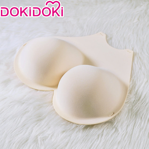 【Ready For Ship】Dokidoki Anime Game Cosplay Accessories Fake Boobs False Breast Forms Crossdresser Realistic  Boobs  Adhesive Bra | Fake Boobs Ligher Color / F Cup