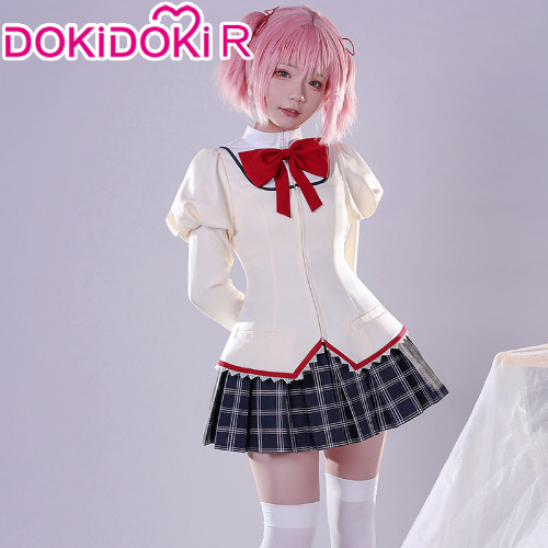 【M/L Ready For Ship】DokiDoki-R Anime Puella Magi Madoka Magica Cosplay Kaname Madoka Costume Uniform | S-PRESALE