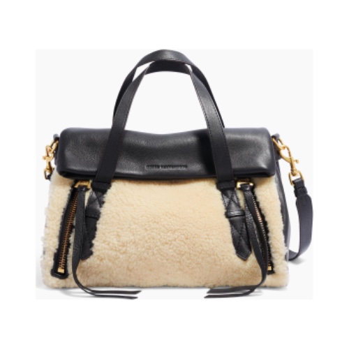 Bali Double Entry Satchel - Natural Shearling - Natural Shearling / Satchels