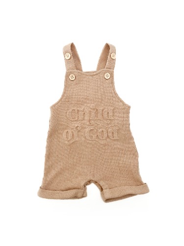 Child of God Waffle Overalls | 12-18MONTHS