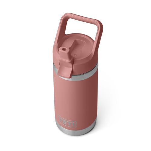 YETI Rambler Jr. 12 oz Kids Bottle, with Straw Cap - Sandstone Pink