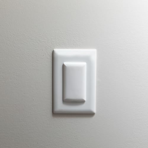 Qdos Safety StayPut Double Outlet Plug Cover - One Plug Covers both Outlets! Secure Fit and Beveled Edges Prevent Small Fingers from Removing Unlike Other Products| Fits All Outlets | 6 pack | White - White - 6 Pack - Double Outlet Cover - White
