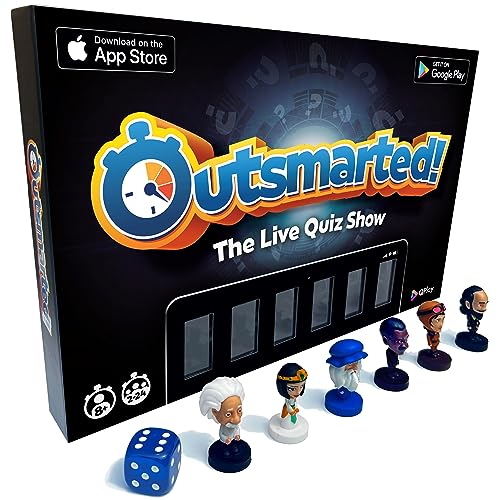 OUTSMARTED! The Live Family Quiz Show Board Game | Ages 8+ | Trivia Game for Kids & Adults | for 2 to 24 Players (Outsmarted! 2024 Edition)