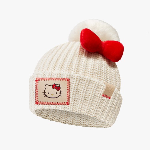 Hello Kitty x Love Your Melon Pom Beanie (Kids) - WHITE