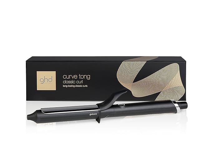 ghd Curve® Curl Tongs, For Lasting Healthy-Looking Curls, With Ultra-Zone Technology And Optimum Styling Temp 185ºC, Protective Cool Tip, Auto Sleep Mode - 26 mm - Single