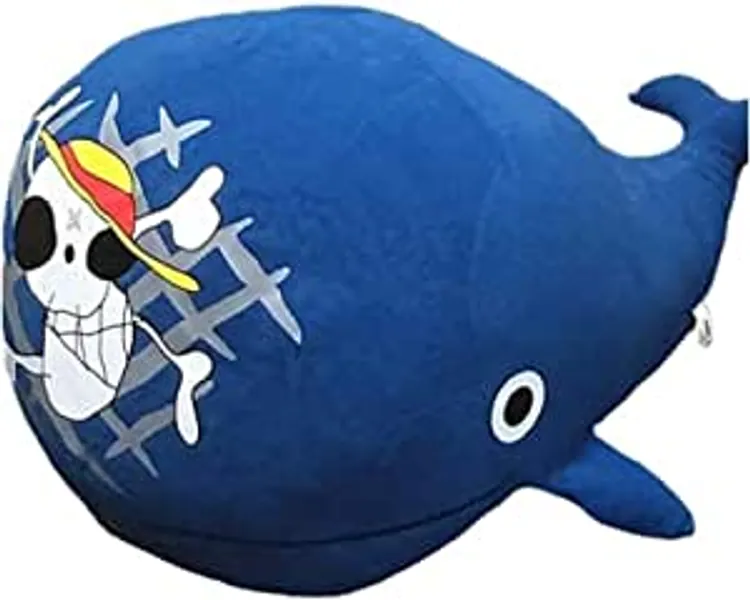 BLUEVI Fashion Gift Supply ONE Piece Raab Laboon Plush Doll The Straw Hat Pirates Sign Whale Island Stuffed Toy