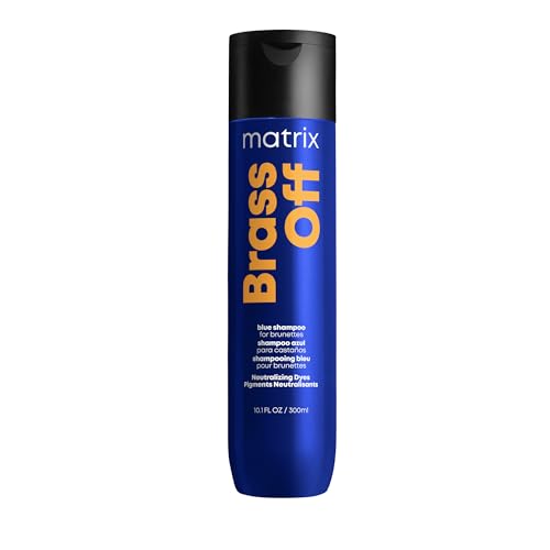 Matrix | Brass Off | Blue Toning Shampoo to Correct Orange Undertones on Lightened Hair, Total Results - 300 ml (Pack of 1)