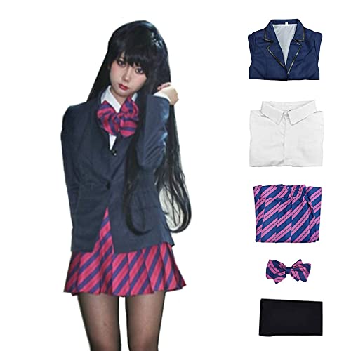 Anime Komi Can't Communicate Cosplay Shouko Komi Najimi Osana Cosplay Costume High School Sailor Navy Uniform - X-Large - Blue