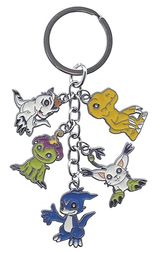 Cuzhedai Anime character Agumon keyring Palmon keyring Tailmon keyring Gomamon keyring V-mon keyring