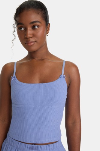 SOFT LOUNGE PYJAMA CAMI TOP - CORNFLOWER BLUE | MEDIUM