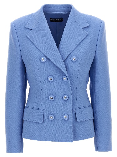 Double-Breasted Blazer Blazer And Suits Light Blue - 40IT
