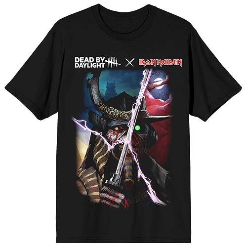 Rock Off officially licensed products Iron Maiden Dead by Daylight Killer Realm T Shirt Black - Large - Black