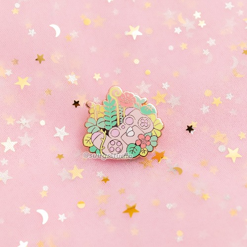 Nature's Joy "Controller" Hard Enamel Pins - Pink / [B Grade] / Simple Rubber Back