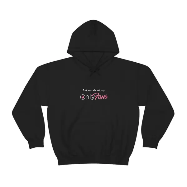 Black & Pink Onlyfans Hooded Sweatshirt, Sweatshirt, Onlyfans Hoodie, Onlyfans Merch, Onlyfans Promotion, Onlyfans help, Onlyfans Clothing