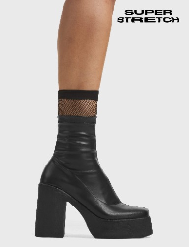 My Hero Super Stretch Platform Ankle Boots | UK 4