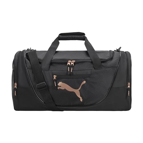 PUMA Womens Evercat Candidate Duffel Bag Sports Duffel Bags - One Size - Black/Rose Gold