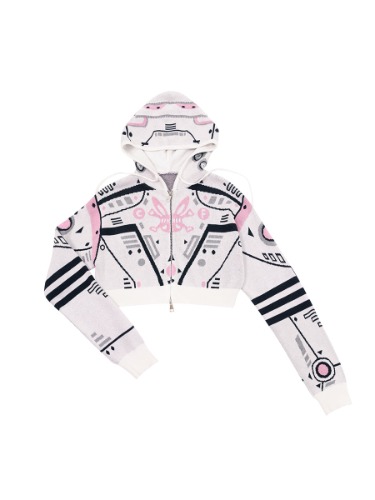 SPACE KNITTED TOP | WHITE / S