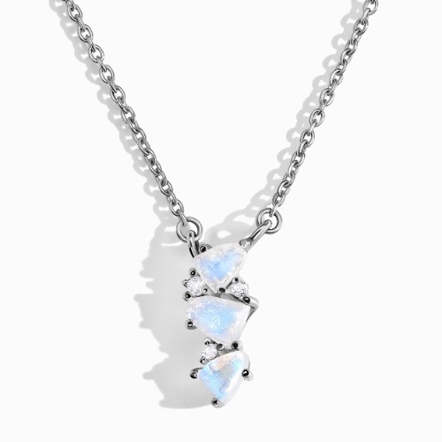 Raw Crystal Necklace - Cascade | 925 Sterling Silver