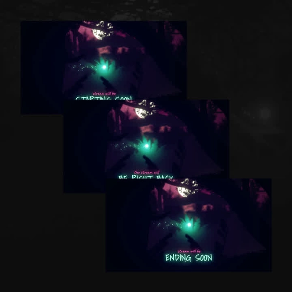 Night Forest Static Scenes